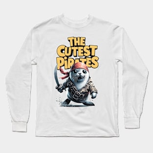 Harp Seal - The Cutest Pirates Long Sleeve T-Shirt